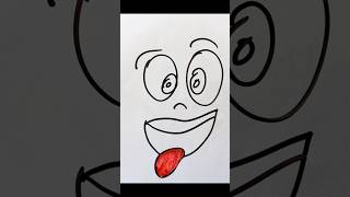 Funny Drawing ideasDrawing of funny faceEasy funny Face DrawingDRAW Funny FACE [upl. by Odarbil]