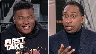 I feel like Im the best quarterback in the 2019 NFL draft  Dwayne Haskins  First Take [upl. by Rainer]