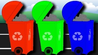 Learn Colours with Garbage Trucks  Learn Colors for Toddlers  Fun Educational Videos [upl. by Ninnahc]