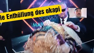 The Masked Singer die Enthüllung des okapi  themaskedsinger enthüllung [upl. by Rhpotsirhc]