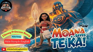 How Moana Saved Te Ka  Disney Princess Story  Kids Story In English DisneyPrincess disneykids [upl. by Yoccm]