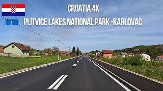 Driving in Croatia from Plitvice Lakes National Park to Karlovac [upl. by Cornall247]