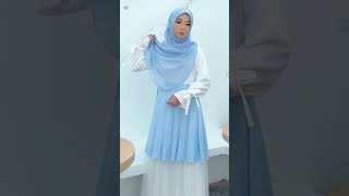 TUTORIAL TUDUNG HIJAB SEGIEMPAT BAWAL MUDAH DAN RINGKAS hijabstyle hijabers [upl. by Trebled729]