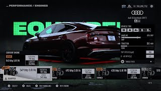 Audi S5 Sportback A Class Build Nfs Unbound [upl. by Inalawi]