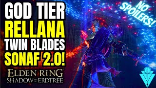 Elden Ring God Tier Build Rellanas Twin Blades Spellblade Build [upl. by Janiuszck]