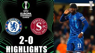 Chelsea vs Servette 20 Conference League 2024 Match Highlights amp Goals [upl. by Annovoj]