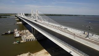 Pronto il secondo ponte sul Danubio [upl. by Enihsnus]