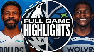 MAVERICKS at TIMBERWOLVES  FULL GAME HIGHLIGHTS  October 29 2024 [upl. by Aikem]