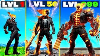 Level 1 GHOST RIDER to Level 1000000000 GHOST RIDER in GTA 5 [upl. by Johnette]