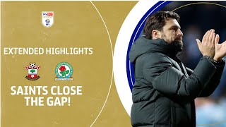 SAINTS CLOSE GAP  Southampton v Blackburn Rovers extended highlights [upl. by Arin]