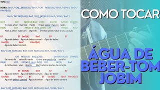 Água de BeberTom Jobim Como Tocar no ViolãoGuitar Lesson [upl. by Lenci]