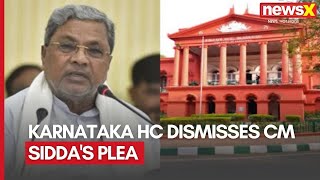 Karnataka CM Upholds Guv Sanctions  Karnataka HC Dismisses CM Siddas Plea  NewsX [upl. by Rohpotsirhc]