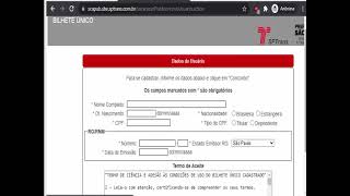 Como solicitar seu bilhete único pela internet [upl. by Nylevol]