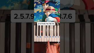 Howls moving castle piano versionmusicshorts [upl. by Moir686]