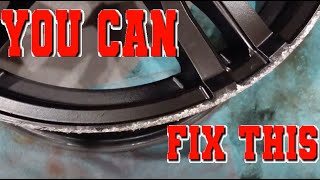 HOW TO FIX CURB RASH  Scratches on rim [upl. by Aribold]