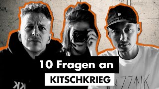 10 Fragen an Kitschkrieg – Neues Album Arbeit mit Peter Fox Nena Rin Kool Savas Raf Camora uvm [upl. by Innaig]