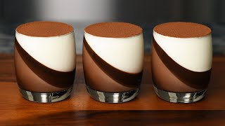 Chocolate dessert panna cotta Easy to make No bake [upl. by Lirret]