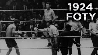 1924 Fight of the Year  Gene Tunney vs Georges Carpentier [upl. by Salahcin967]