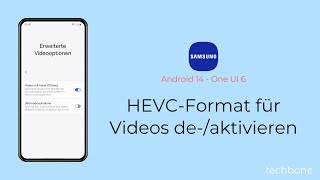 HEVCFormat für Videos deaktivieren oder aktivieren  Samsung Android 14  One UI 6 [upl. by Raddie284]