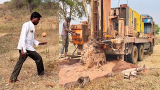 Borewell Drilling and Borewell water checking video  20 Hp Motor 100 Feet Deep boring  Borewells [upl. by Etnauq215]