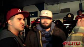 KOTD  Rap Battle  Kid Twist and poRICH vs Loe Pesci and Bender Hosted By Iron Solomon [upl. by Mhoj]