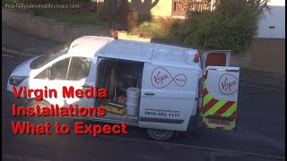 Virgin Media Fibre Broadband Installation  What to Expect Quality of Wiring Service etc [upl. by Mychael]