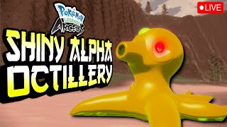 LIVE  SHINY ALPHA OCTILLERY HUNT  Pokemon Legends Arceus [upl. by Preston]