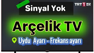 Arçelik TV SİNYAL YOK 100 ÇÖZÜM  Arçelik TV TRT 1 Frekans Ayarlama Euro 2024 [upl. by Alek]