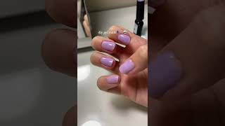 DIY gel nails at home  purple pearl [upl. by Coreen]