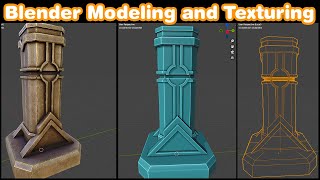 Blender Modeling and Texturing  Low Poly Modeling  40 [upl. by Eiramanit]