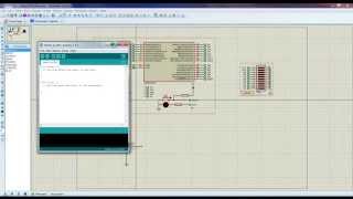 Proteus 8 Professional Project clip com ATMega328P Arduino Virtual parte 2 [upl. by Ricard943]