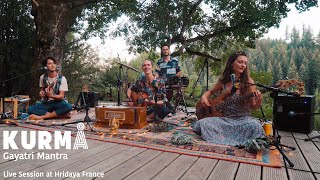 KURMÅ  Gayatri Mantra Live at Hridaya Yoga France [upl. by Hambley706]