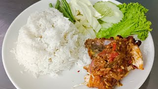 Resepi sambal ayam penyet dan Pecel lele  Rizal tomyam [upl. by Polish]