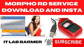 How to Morpho RD service Download and install in windows 11108187 [upl. by Aubrette]