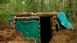 Unveiling the Secrets Building an Underground Log Cabin for Extreme Cold [upl. by Iline]