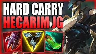 THIS IS HOW HECARIM JUNGLE CAN HARD CARRY YOUR SOLO Q GAMES EASILY Gameplay Guide League of Legends [upl. by Iiette459]