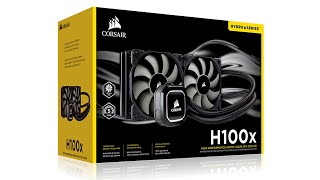 Corsair H100x Hydro Series Refrigeración Líquida Unboxing e Instalación [upl. by Ahsiuqat54]