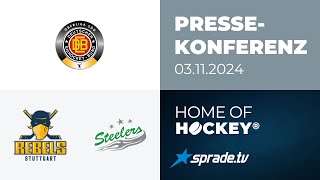 03112024  Pressekonferenz  Stuttgart Rebels vs Bietigheim Steelers [upl. by Scriven]