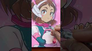 Drawing Ochako Uraraka From My Hero Academia art shorts trending viral drawing youtube [upl. by Mindi]