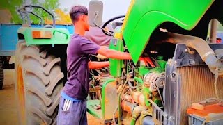 John Deere 5050 2wd Self starting Problem ll John Deere tractor start Problem solved luohn Deere 💫🌅 [upl. by Miof Mela]