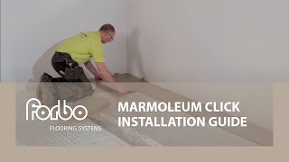 Marmoleum Click  Installation guide  Forbo Flooring Systems [upl. by Nallid]