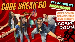 Escape Room Challenge😱 CodeBreak 60  Mystery Rooms  Best Indoor Games Delhi We Won Gold Medal🥇 [upl. by Letsirhc939]