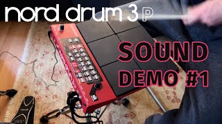 Nord Drum 3P  Sound Demo 1 [upl. by Leeann]