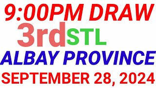 STL  ALBAY PROVINCE September 28 2024 3RD DRAW RESULT [upl. by Engenia]