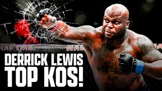 DERRICK LEWIS BEST OF THE BLACK RHINO  LFA Fights [upl. by Xaviera]