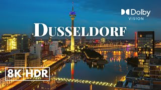 Dusseldorf Germany in 8K ULTRA HD HDR 60 FPS Video by Drone [upl. by Retswerb]