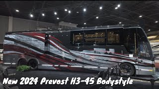 New 2024 Prevost H345 Millennium Coach Exterior Highlights Tampa RV SuperShow [upl. by Ettenwahs]