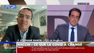 Linterview du PDG de Moderna  Stéphane Bancel [upl. by Elleinnod]