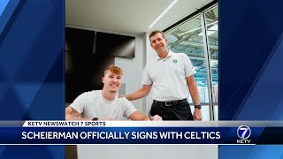 Scheierman officially signs with Celtics [upl. by Narba744]