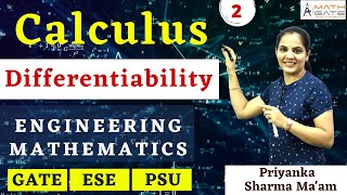 Differentiability in Calculus I Engineering Mathematics by Priyanka Sharma Mam [upl. by Inaluahek]